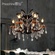 Дизайнерские светильник белый Elomix, 63*51 см, led, e14, железо, стекло, гостьевой, белый
