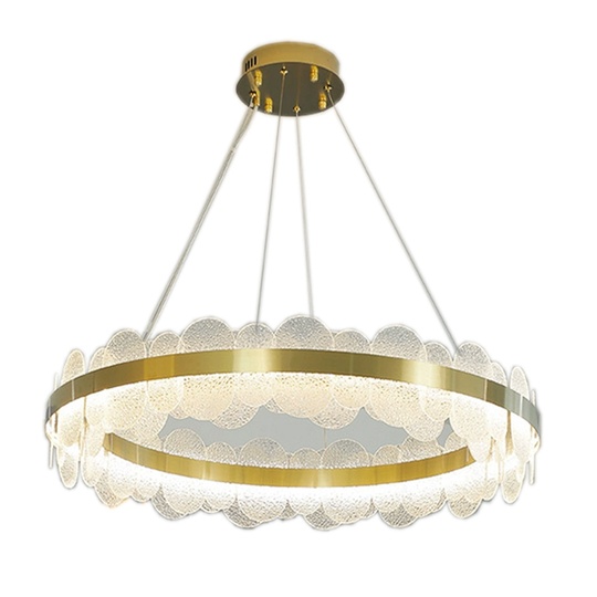 Люстра подвесная, медный, стекло, STUNNING 60*15, металл, LED.