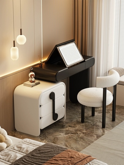 Туалетный столик с зеркалом, темно коричневый Elantrix, 100*75*40 см, дерево