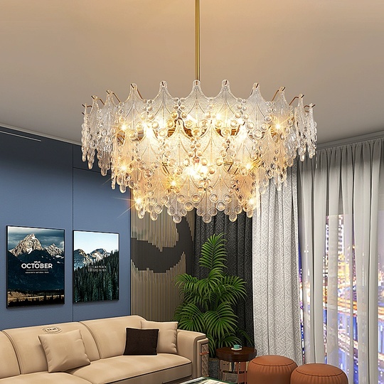 Люстра подвесная, медный, стекло, AYSUN 80*37, металл, E14.