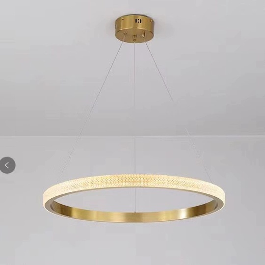 Люстра подвесная, медь, ПММА, NATA 60*100 металл, LED.