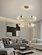 Люстра подвесная CAGDAS 120*150 бронза, кристалл, металл, LED.