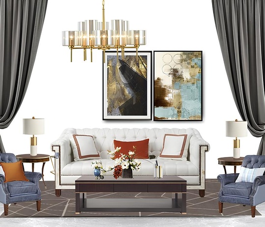 Лампа настольная белая, IMPERIUM Marble, 65*38 см