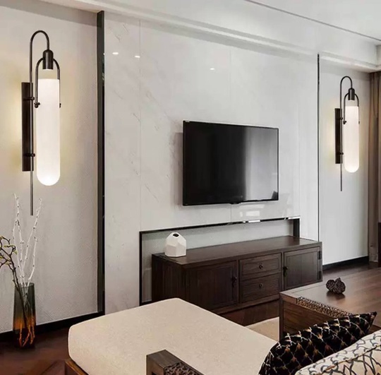 Настенный светильник, БРА DIRENC 21*80, черный, металл, LED.