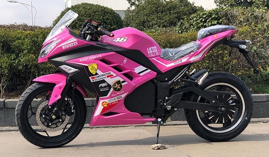 Электромотоцикл SJF (розовый)