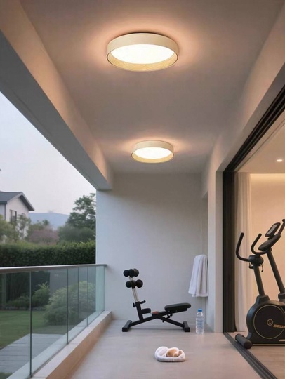 Потолочный светильник белый Elystran, металл, 73*13 см, светодиодная, LED