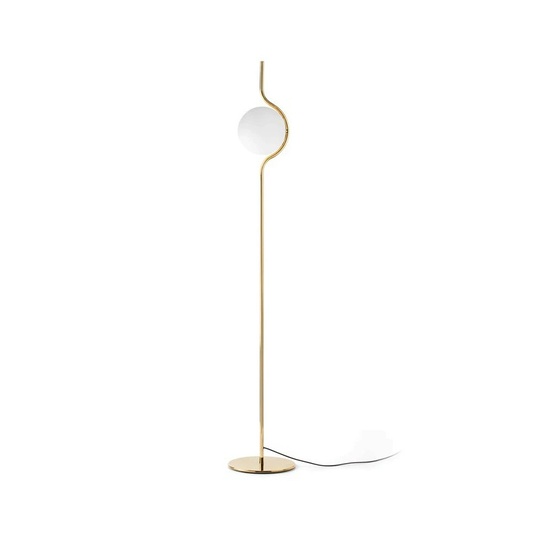 Торшер золото Lument, 20*20*118 см, LED, Е14, металл, 10 Вт