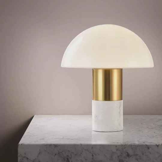 Настольная лампа WING 30*34,  белый, мрамор