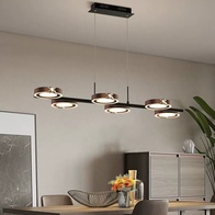 Люстра черная Ivalept, металл, 100*25 см, светодиодная, LED