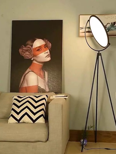 Торшер черный Elyesto, 50*75*175 см, LED, металл, 25 Вт