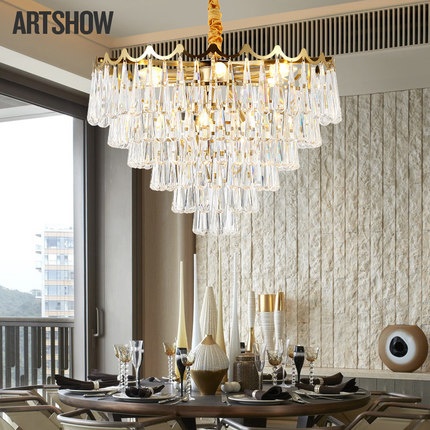 Дизайнерский светильник Ovirex 60*22 см, лампа накаливания, сплав, хрусталь, выставочный зал, китай