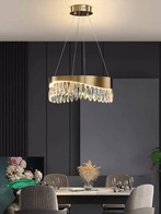 Люстра подвесная, медь, кристалл, GUNHAN 40*25, металл, LED.