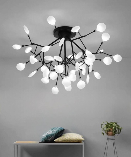 Люстра черная Avalure, металл, стекло 39*33 см, G4