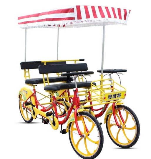 Велорикша 230*110*180 см, максимальная нагрузка 200 кг, 4 место, вес 100 кг