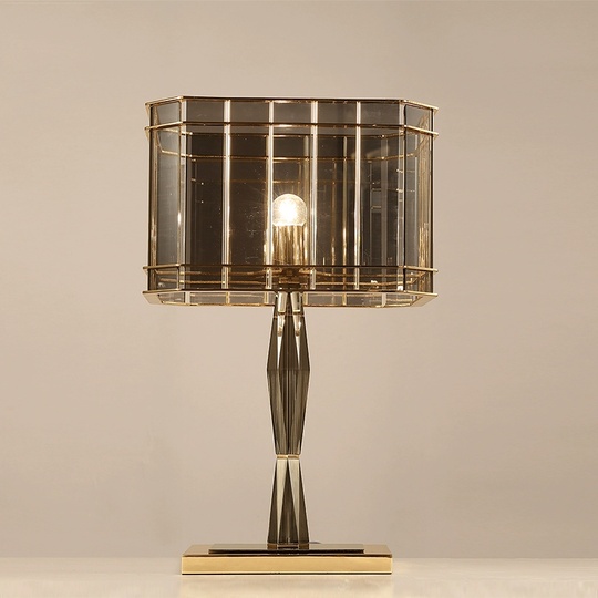 Настольная лампа ENTARIO 34*54  жемчужно-коричневый, металл.