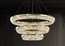 Люстра подвесная CANAN 90*180 золотой, хрусталь, металл, LED.