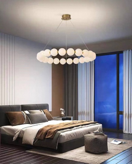 Светильник подвесной медный Uvloxi, медь, 72*10 см, светодиодная, LED