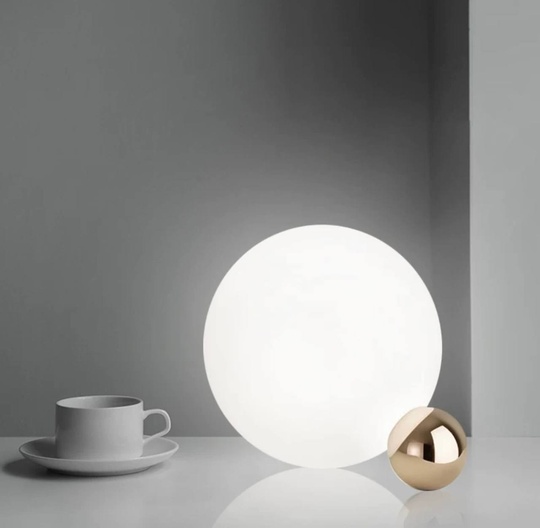 Настольная лампа BALL 25*25, золотой, белый, металл