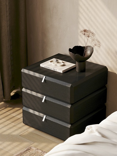 Тумбочка прикроватная, крутящиеся ящики, 3 ящ., 50х40х48 см