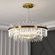 Люстра подвесная, медь, кристалл, GURBUZ 60*35, металл, LED.
