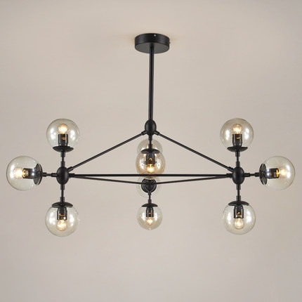 Дизайнерский светильник черный 104*60 см, led, железо, железо