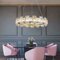 Светильник подвесной медный Elarex, медь, трос 120 см, 80*15 см, LED