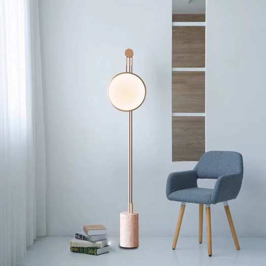 Торшер бежевый Erynth, 30*30*160 см, LED, 20 Вт, мрамор