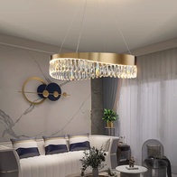 Люстра подвесная, медь, кристалл, GUNHAN 80*25, металл, LED.