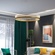 Люстра подвесная, золото, ПММА, MYLES GOLD 60*7, металл, LED