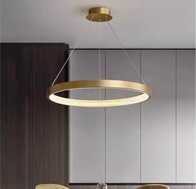 Люстра подвесная, медь, ПММА, NALA 80*4 металл, LED.