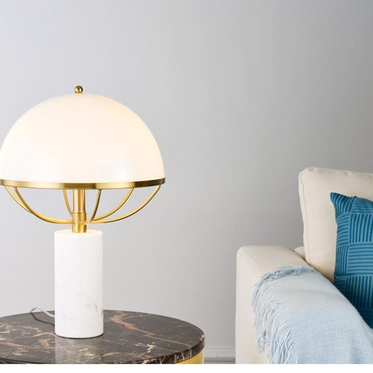 лампа настольная белая, Marble Umbrella, 51*37 см