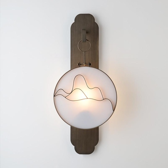 Настенный светильник тёмная бронза, 58 см * 25 см. топ бра - Landscape., LED, 20 Вт