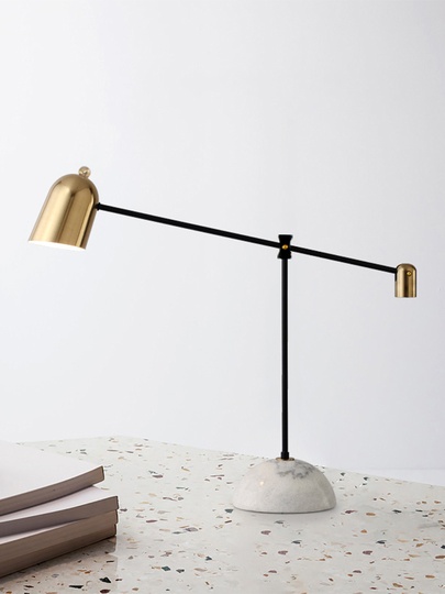 Настольная лампа золотая 67*45 см, Flexible Long