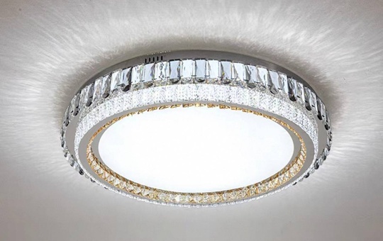 Потолочный светильник, золото, кристалл, LINA 80*16 металл, LED.