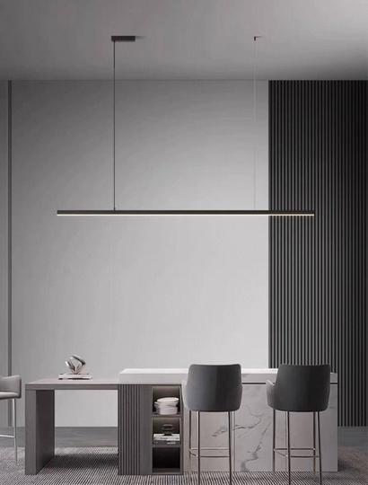 Люстра черная Lumis, металл, 88*200 см, светодиодная, LED