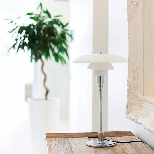 Настольная лампа BERT 45*65, серебро, стекло, Е14.