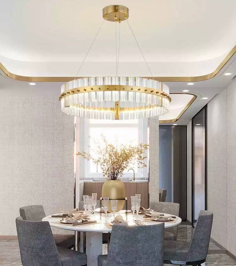 Люстра подвесная, бронза, кристалл, ANTIQUE 60*15, металл, LED.