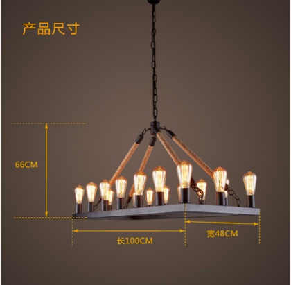 Дизайнерские светильник модель 100*66 см, led, e14, железо, стекло