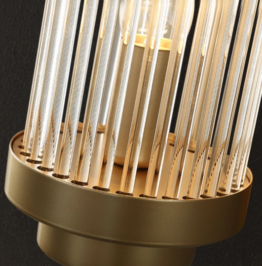 Бра, Настенный светильник бронза, 60*12 см. Бра на стену. TUNA LIGHT, E14, 8 Вт