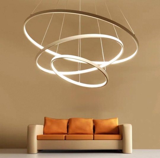 Люстра подвесная, медь, ПММА, NEAL 40*60*80 металл, LED.