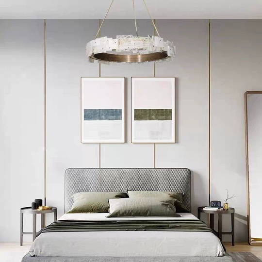 Люстра подвесная, бронза, стекло, CHANTI 80*95, металл, LED