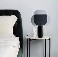 Настольная лампа SIREN 35*60, серый, черный, металл