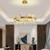 Люстра подвесная, медный, стекло, RADIANT 100*30, металл, LED.
