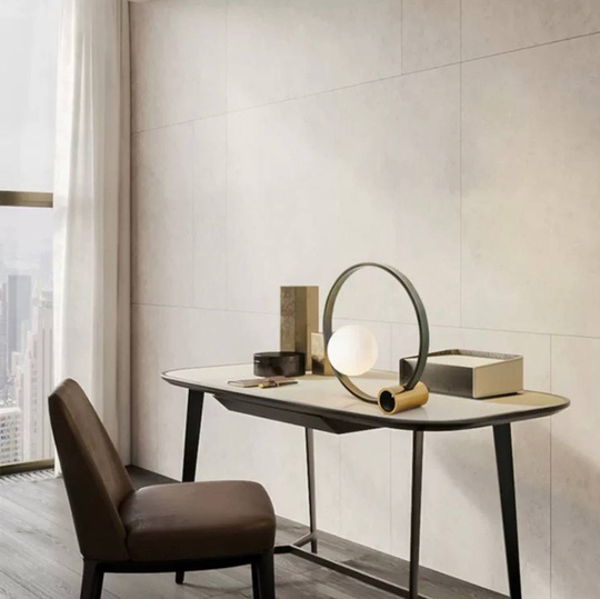 Настольная лампа CIRCLE 40*40, античная бронза, черный.