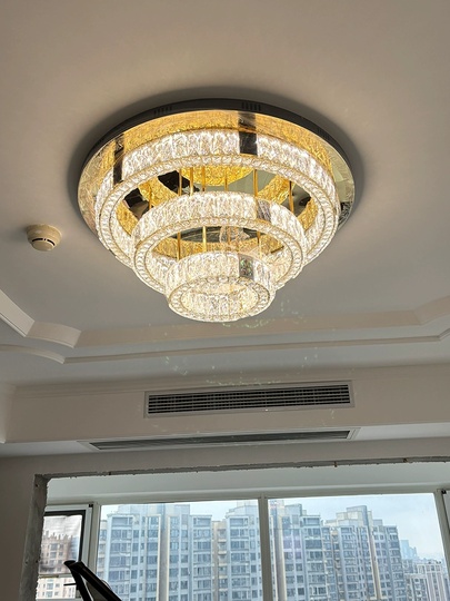 Потолочный светильник, золото, хрусталь, ARIANA 40*60*80 металл, LED.