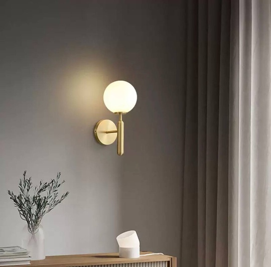 Настенный светильник, БРА ESER 15*32, бронза, металл, Е27.