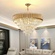 Люстра подвесная, золотой, стекло, ELEGANCE 55*38, металл, E14.