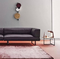 Настенный светильник, БРА 36*98, фиолетовый, металл, LED.