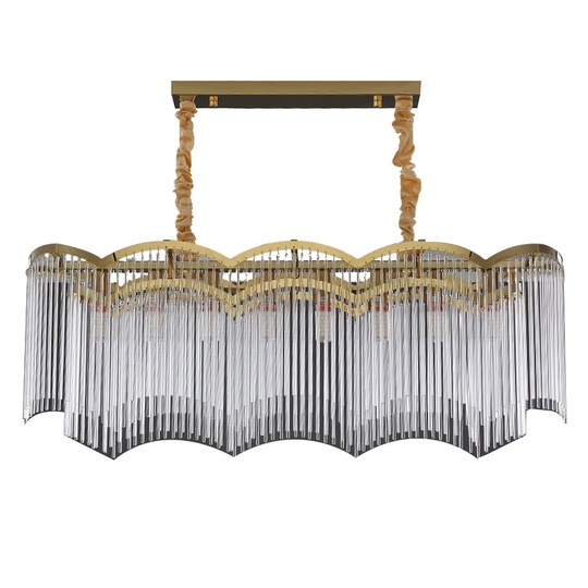 Люстра подвесная, медь, стекло, AUTURK 95*35, металл, Е14.