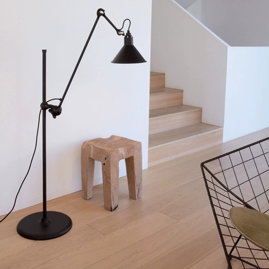 Торшер черный Aurelix, 50*160 см, LED, E27, металл, 10 Вт